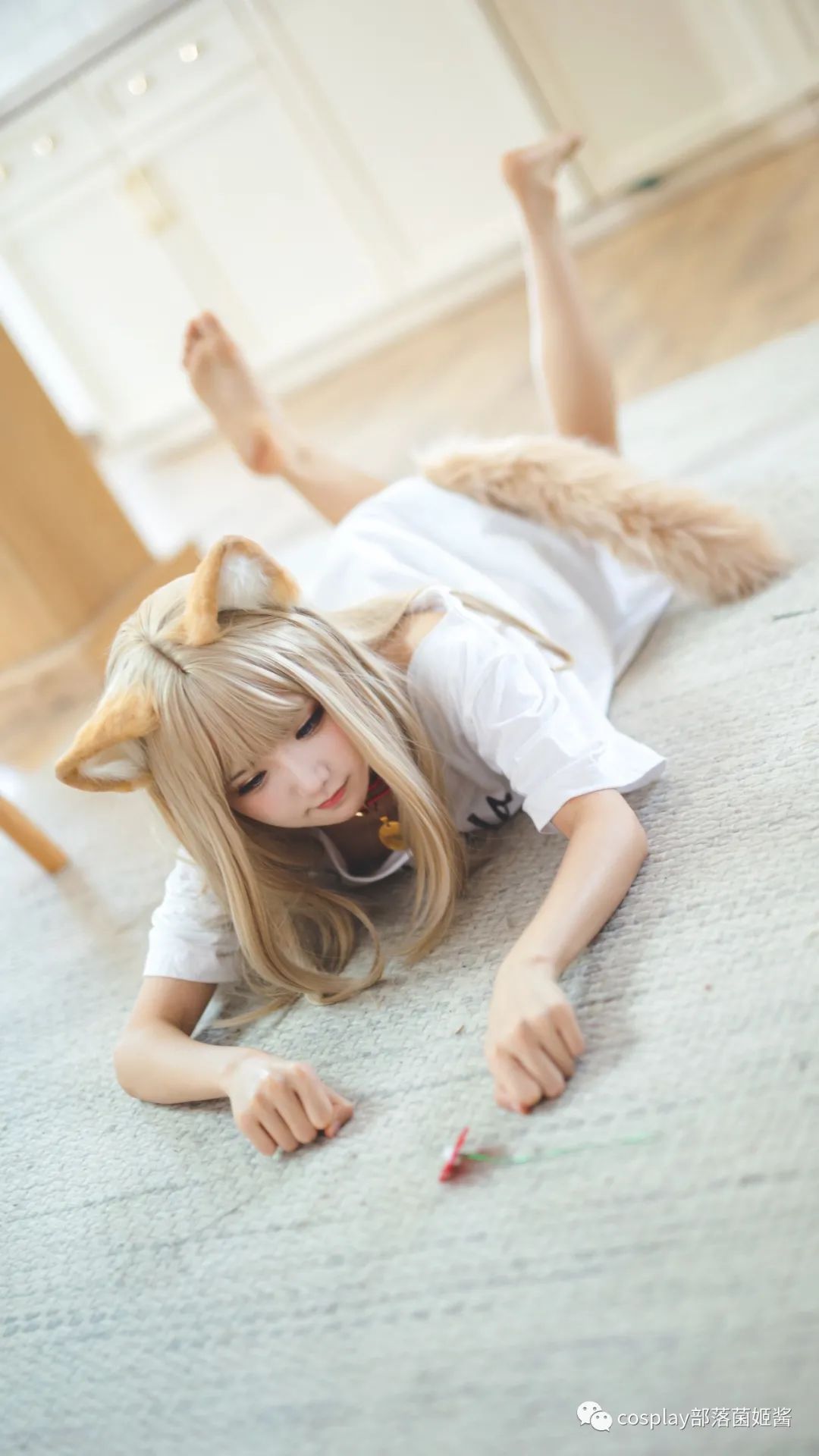 |cos：40原黄豆粉猫娘cos正片@害羞7