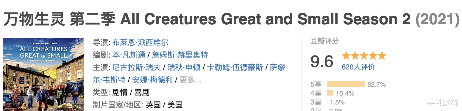 兽医|一集拿下9.6分,这部年度最佳英剧,又来了