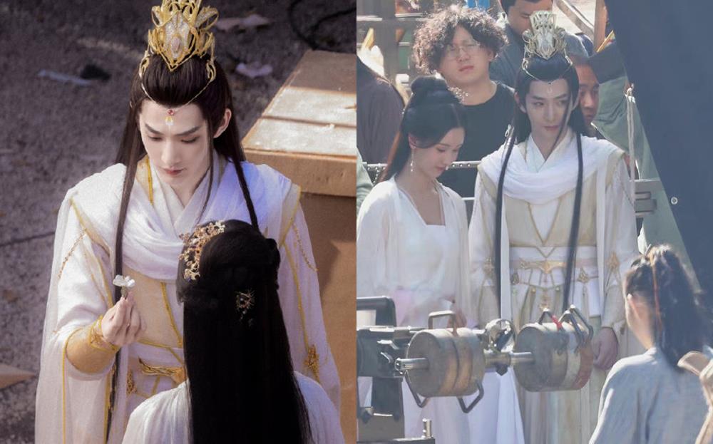 罗云熙|《长月烬明》高颜值的路透，罗云熙逛街好仙，白鹿像小精灵！