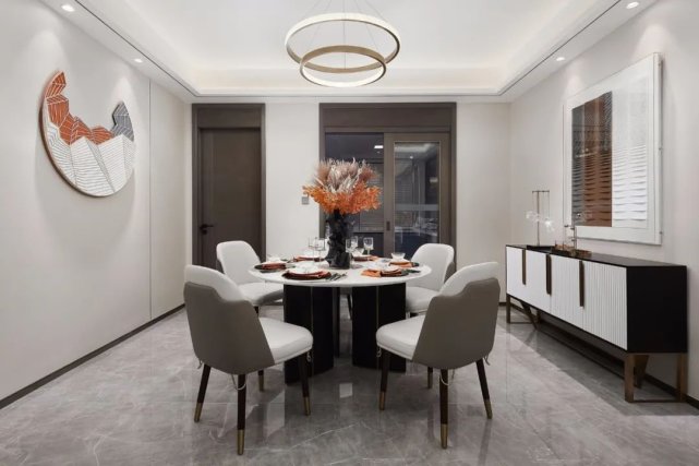 珊珊为何来迟|145平现代风四居室，看起很有特色