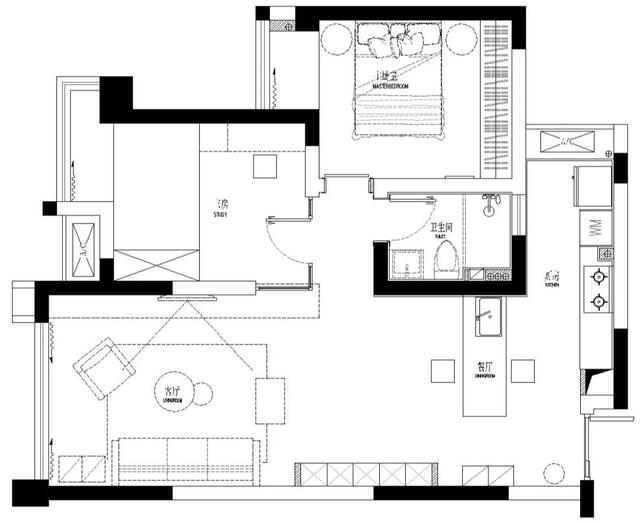 75㎡现代轻奢,精致的复古调,让小房子也清新脱俗
