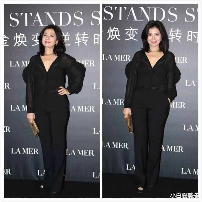 小白爱美搭|钟楚红60多岁还这么有气场,长相仍然很精致,笑起来真是太温柔了