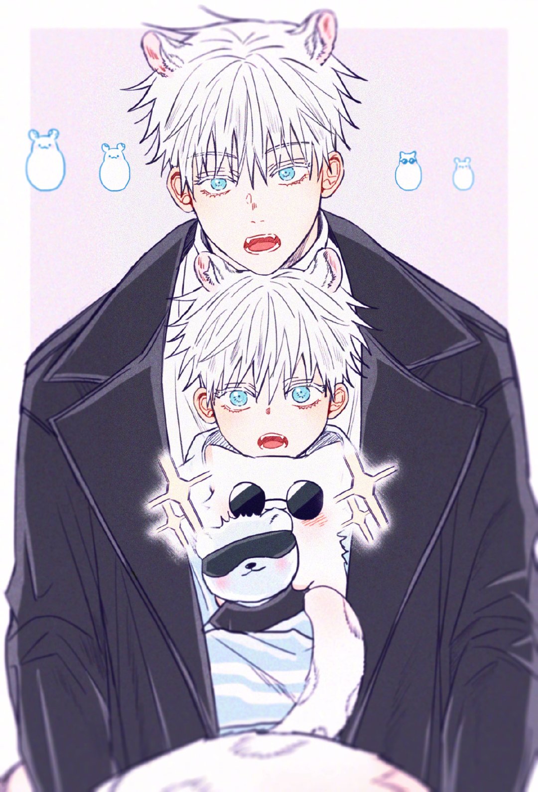 画师|画师笔下奶萌奶萌的五条悟，好想抱回家！