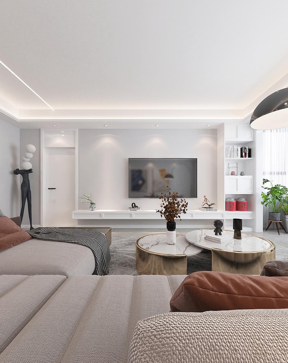 新帝雅|越来越多的人喜欢现代风装修，看了她家之后，我也爱上了，很舒适