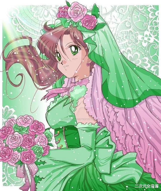 美少女战士|穿婚纱的《美少女战士》，月野兔充满少女心，天王遥最惊艳