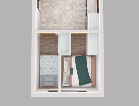 |户型改造，如何让26平米住下，三口之家！