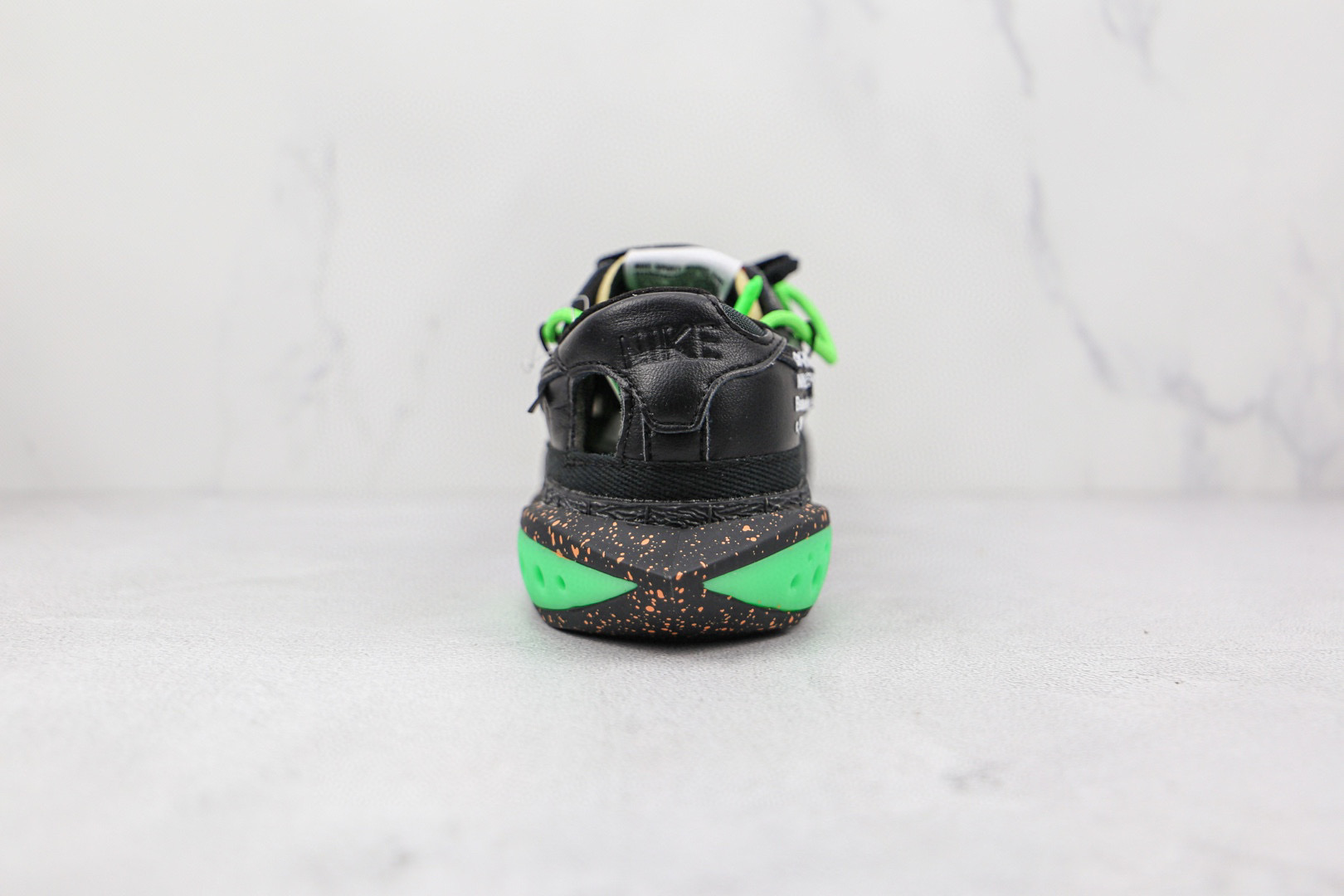 莆田鞋匠 开拓者 OW联名 黑绿绑带Off-White x Nike Blazer Low