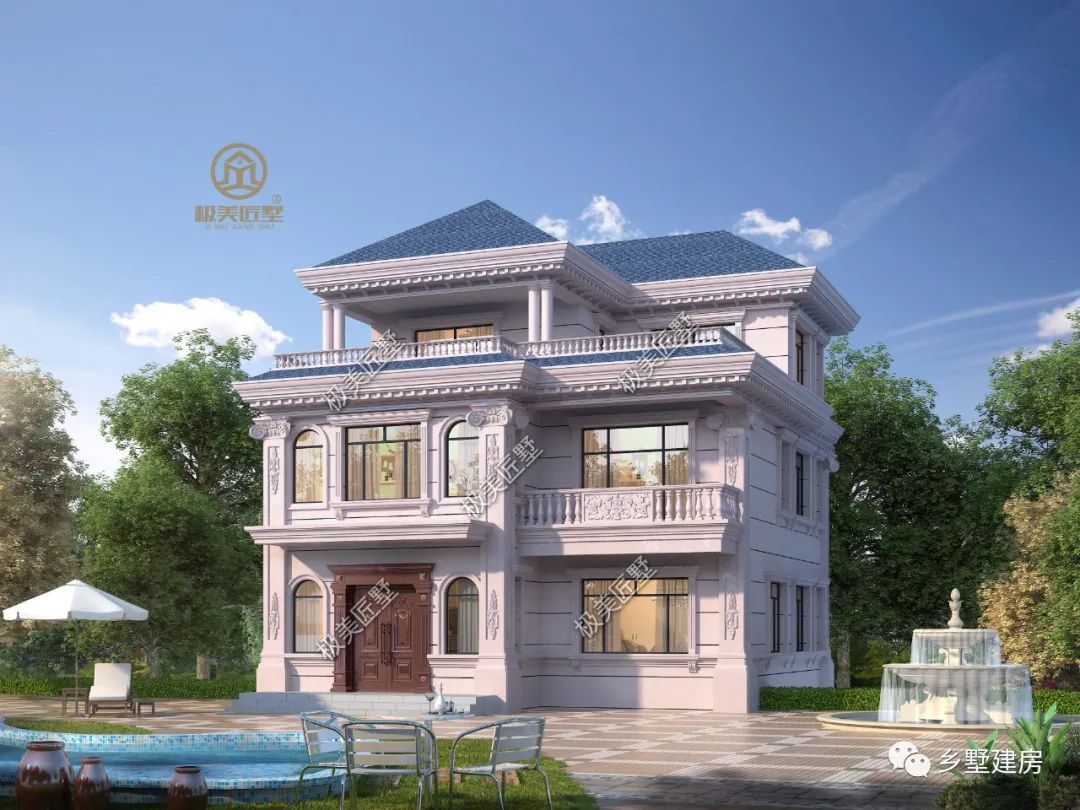 开间10米,教你建最美的欧式别墅