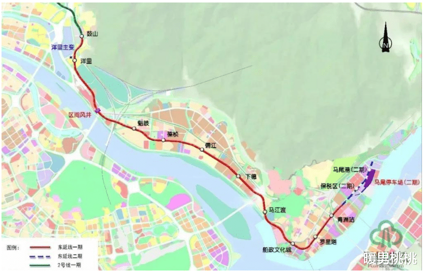 暖男桃桃 福州地铁 2 号线东延线一期工程环评公示！平均建设1个站半年！