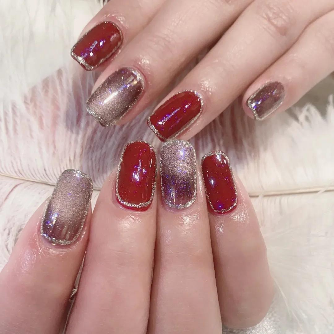 王子文|最后一波过年红色美甲！再不做就来不及啦！