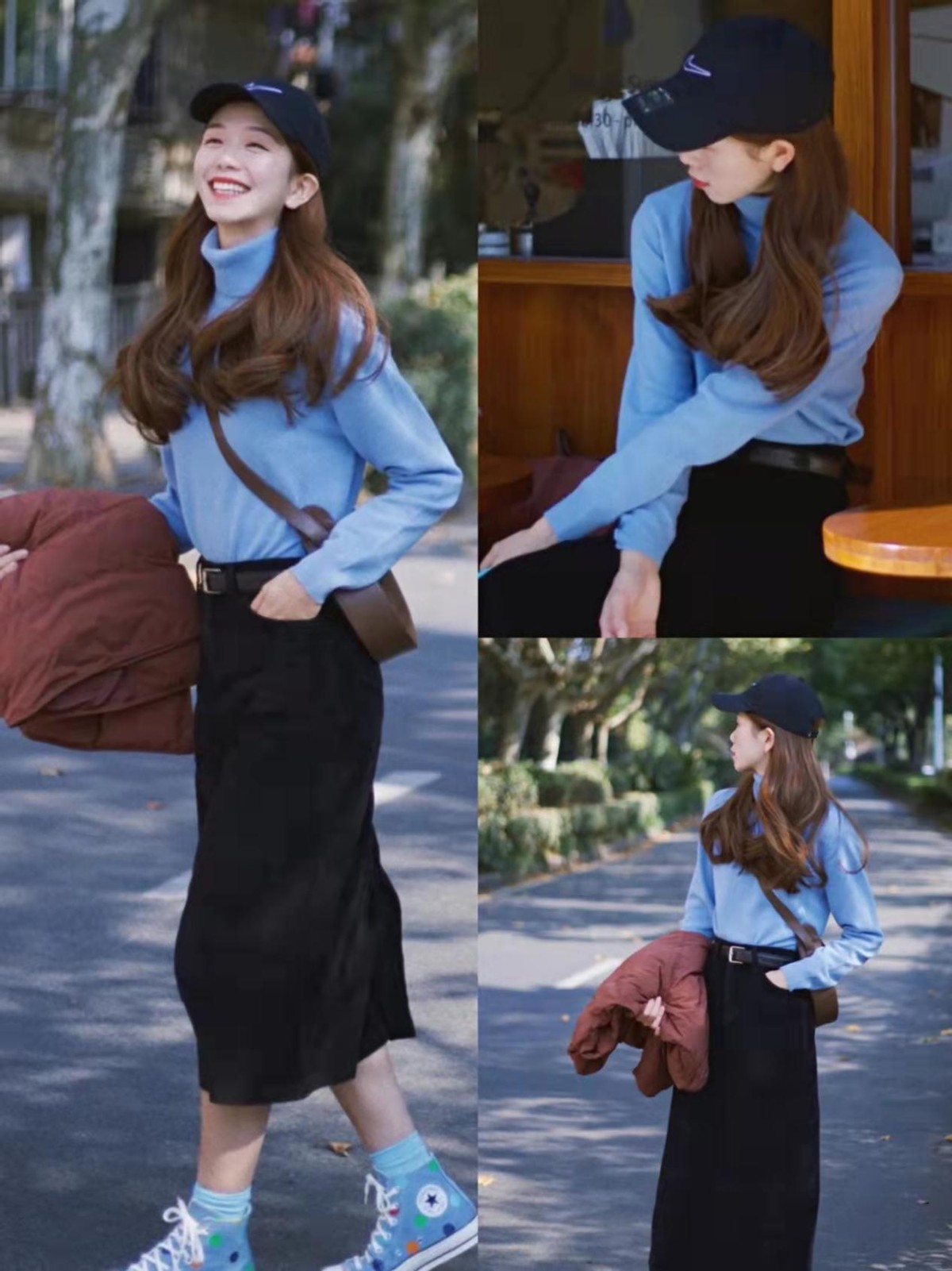 江南小蚂蚁 秋冬穿搭不要慌！毛衣加半身裙的万能穿搭公式，优雅渗到骨子里