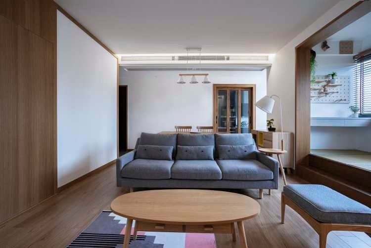 设计师|日式原木风的新家装修，用设计弥补户型的缺陷，打破结构的限制