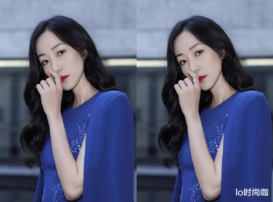 lo时尚咖|韩雪“冷艳气质”太加分，穿蓝色亮片裙清冷高雅，化浓妆更有韵味