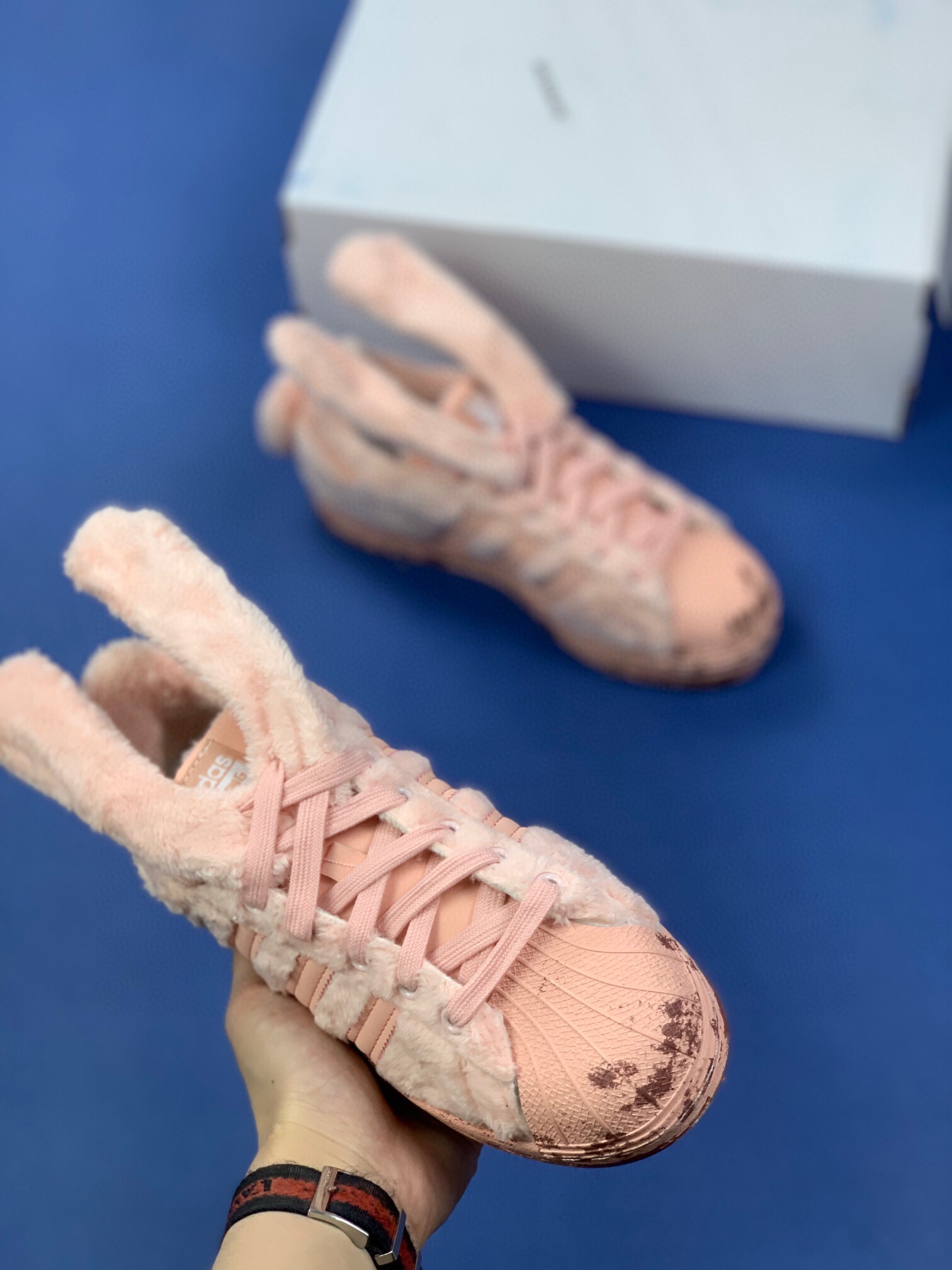 莆田鞋匠|Adidas originals Superstar Karoro 粉兔子