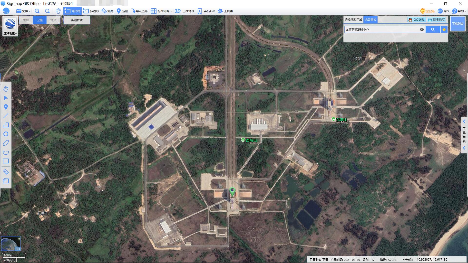 超导 从卫星地图看全球航天发射基地！中美有什么不同？