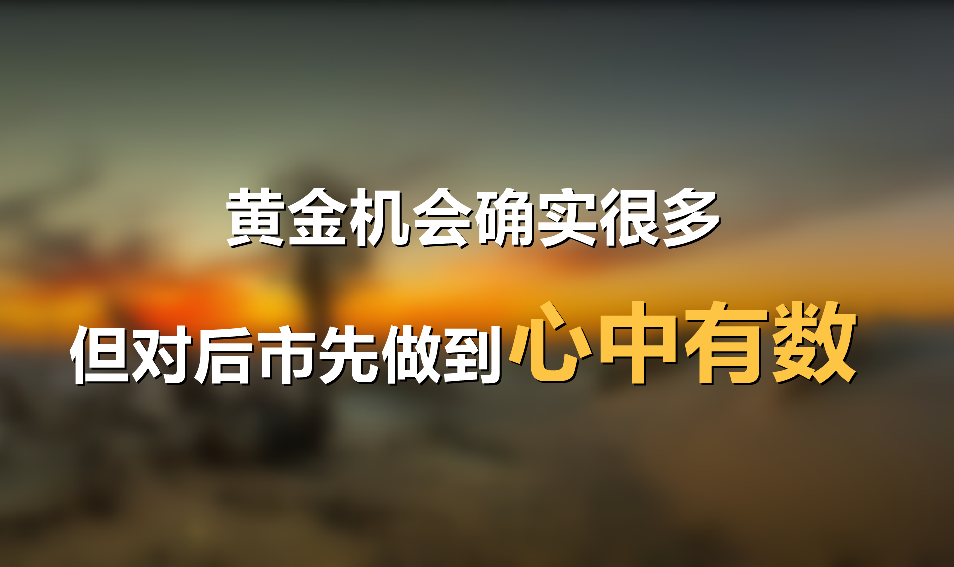 杜新枝 黄金机会确实很多，但对后市先做到心中有数