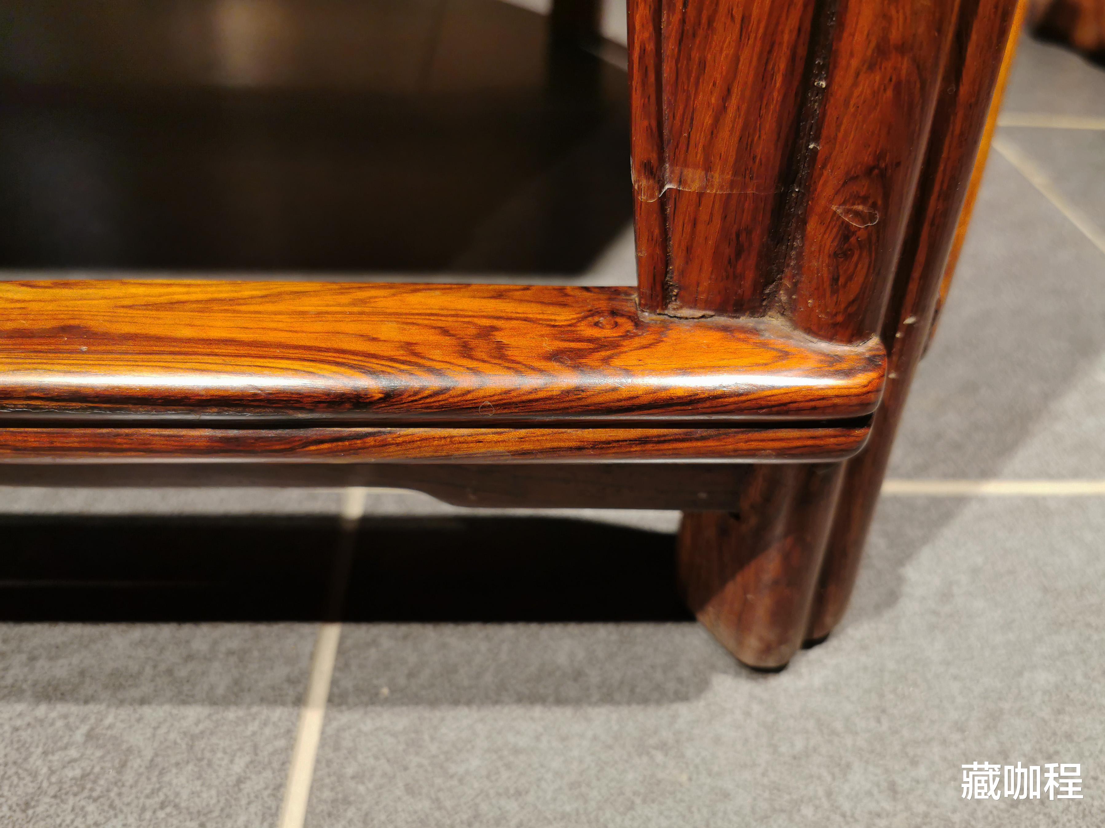 钱币|座下劈料造,黄花梨六方椅主打层次感