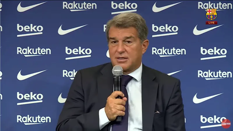 射洪 拉波尔塔：有些决定必须做，因为巴萨高于一切，包括梅西