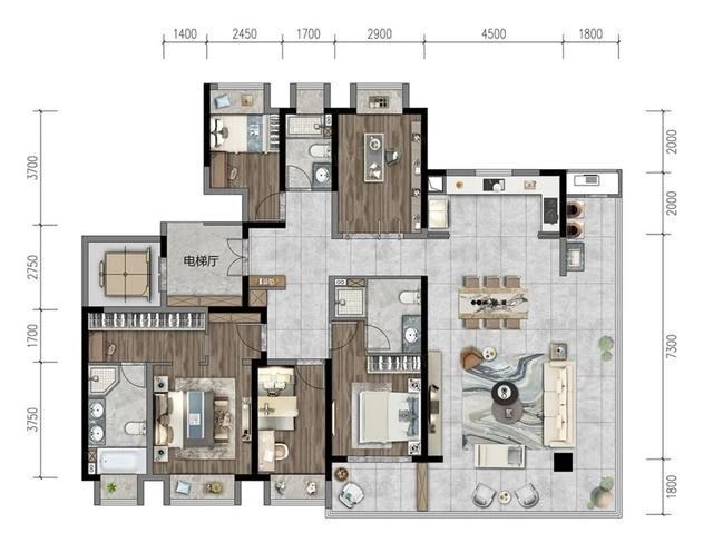 这种户型设计很“亮眼” 我说得是睁不开眼那种！