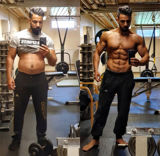 运动|体脂率极低，拥有清晰的腹部肌肉，被人们称为“十块先生”