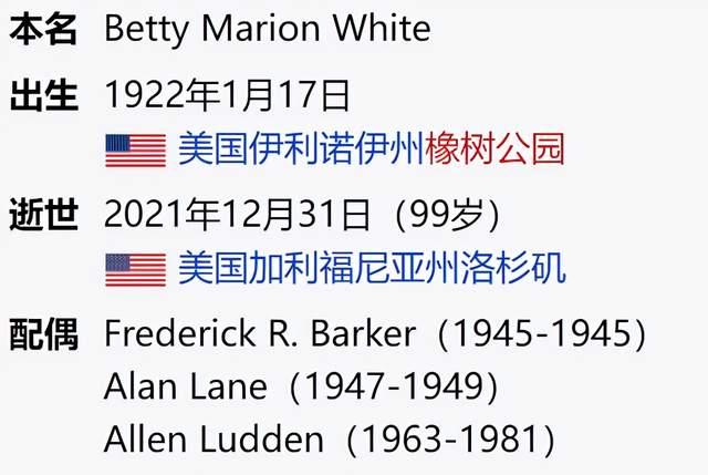 第一名|99岁好莱坞“国宝”跨年夜病逝！一生结过3次婚，不后悔未生孩子