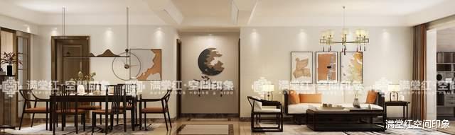 |金盛园｜新中式优美风韵的空间，塑造素雅清逸气质