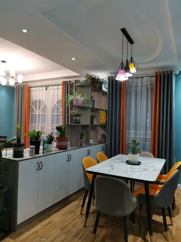 简易设计|新房完工了,墨绿色为主调,目前花18W,被橱柜颜色败笔了