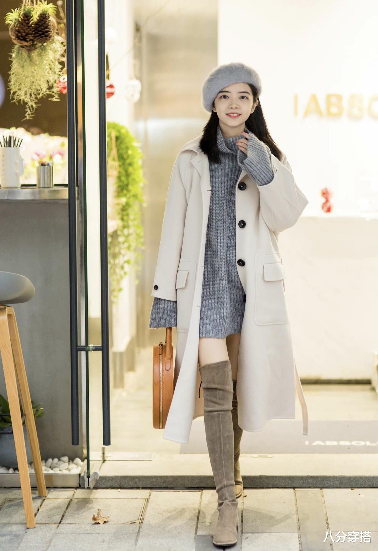 八分穿搭 降温后不要瞎打扮，瞧三木的“大衣”穿搭，入冬这么搭优雅又好看