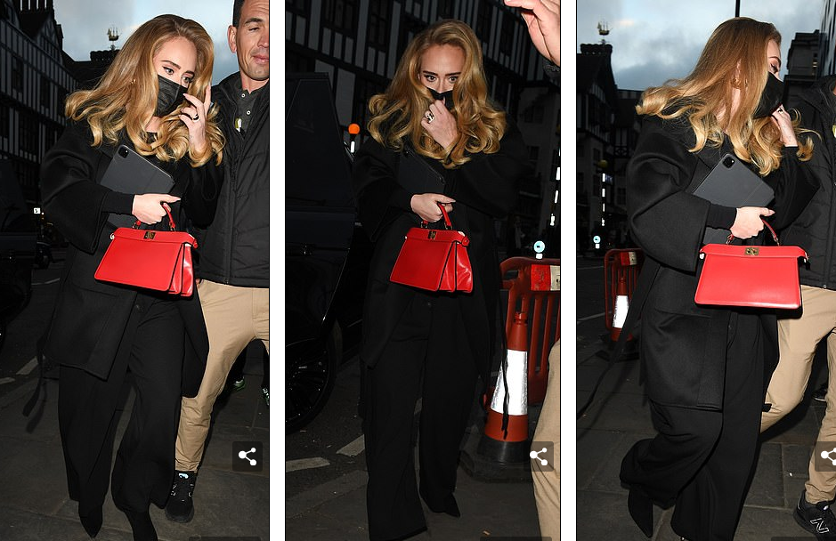 全球时尚风行 阿黛尔和男友甜蜜亮相又瘦了！全黑造型配红包，瘦出瓜子脸女神范