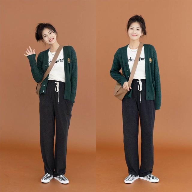 潮流搭配菌 “针织衫+平底鞋”，温柔又显气质，让你秋冬变得更有女人味