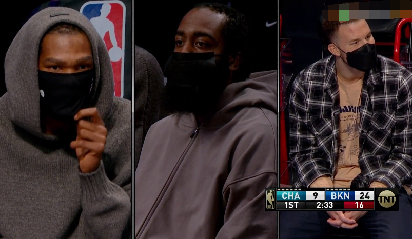 詹姆斯·哈登|104秒7分1助！阿德首秀點燃替補席，歐文咧嘴大笑，杜蘭特哈登瘋狂慶祝