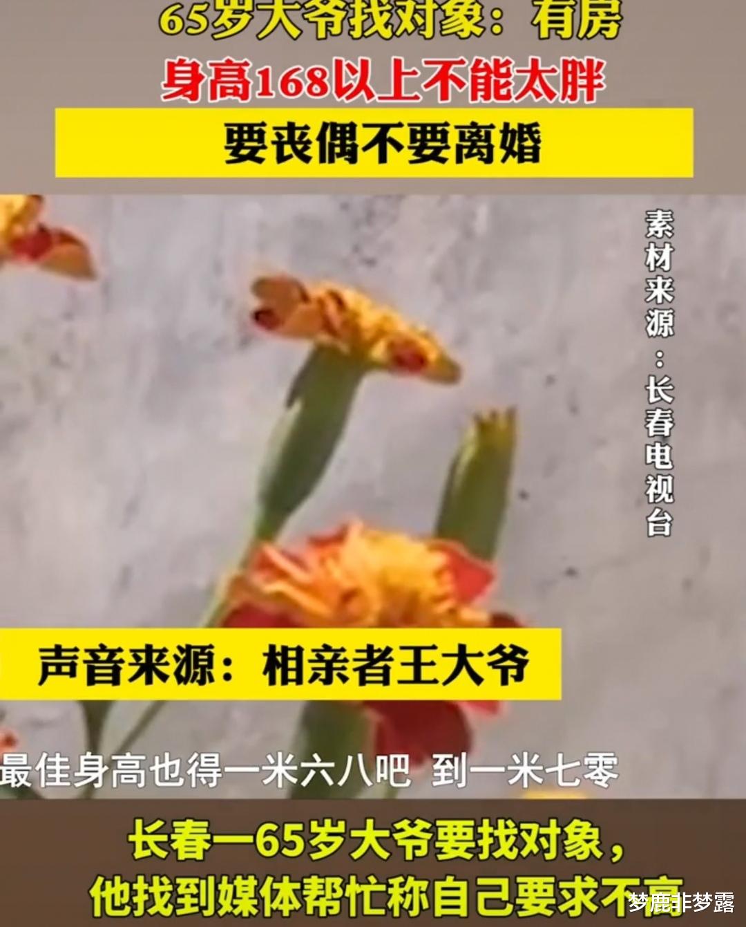 梦鹿非梦露|65岁大爷找对象：身材好，要有房，我的优势是无儿无女