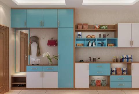 |越来越多人喜欢在家里打柜子了，实木收纳柜美观又实用，太聪明了