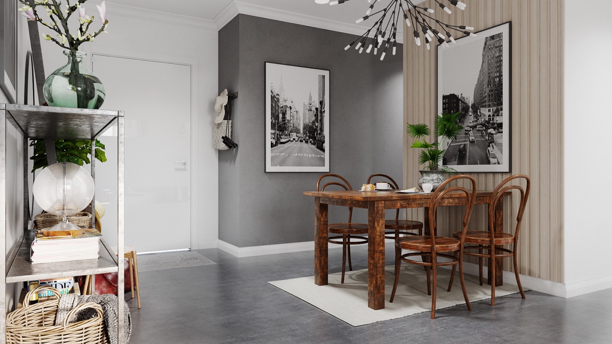 |最干净的混搭风，全屋层次明显，背景墙很有档次！