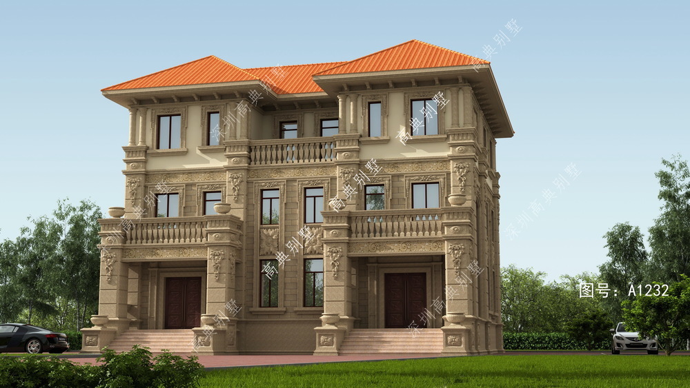 这款欧式双拼别墅，兄弟建一栋，带来生活上的享受。