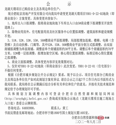 信贷|速速关注！瑶海区龙湖天璞商业部分规划有变
