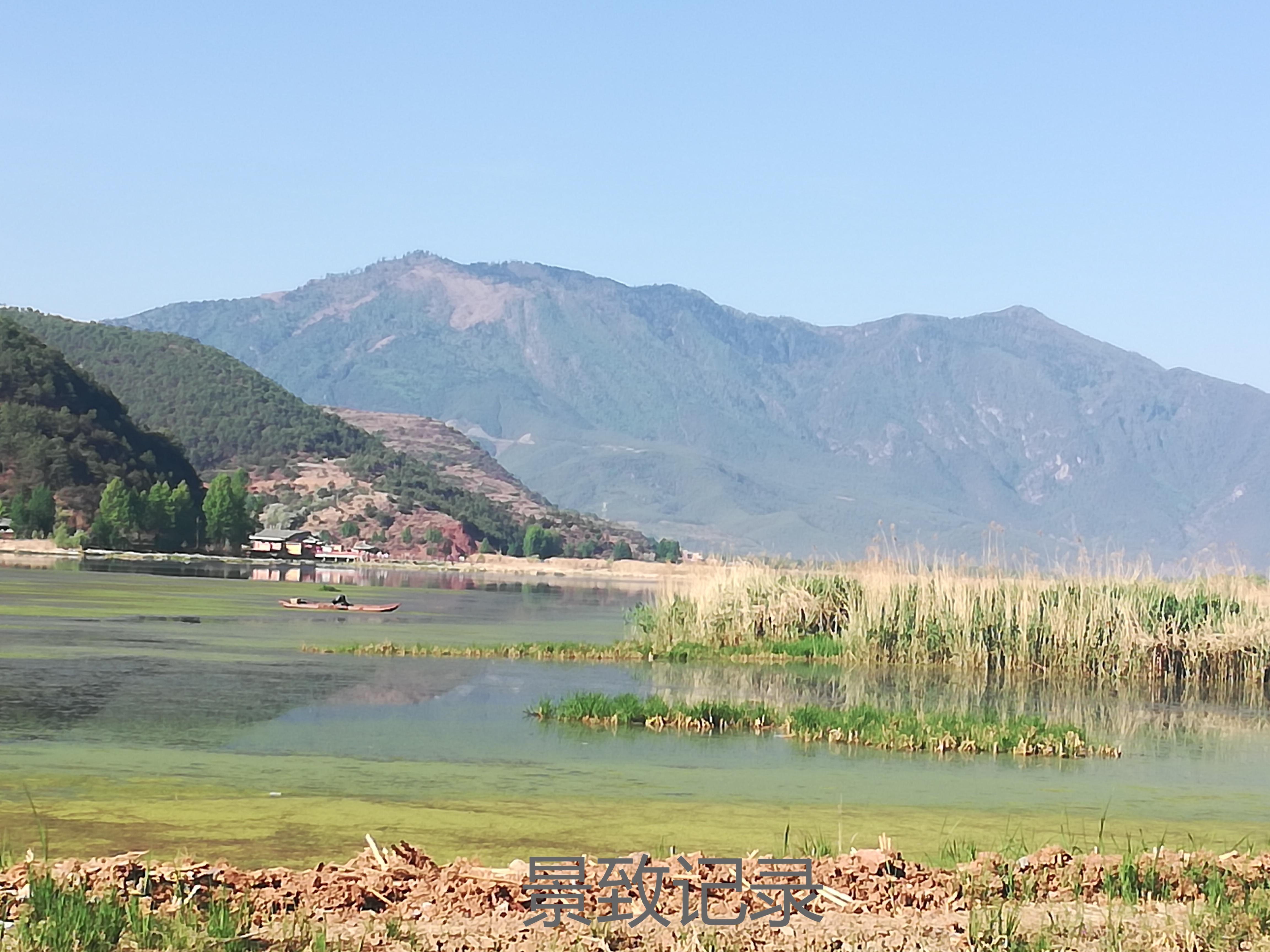 泸沽湖 景致记录：清晨的泸沽湖春寒料峭，走出摩梭阿妹家，风光美如江南