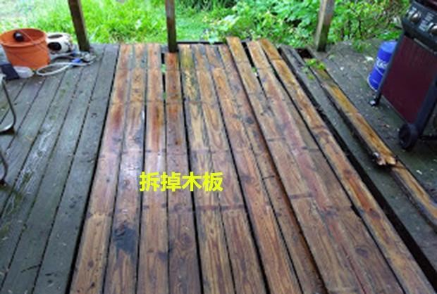 |劝你露台别浇水泥地只铺甲板，木板掀开塞个水盆，养鱼种花造水景