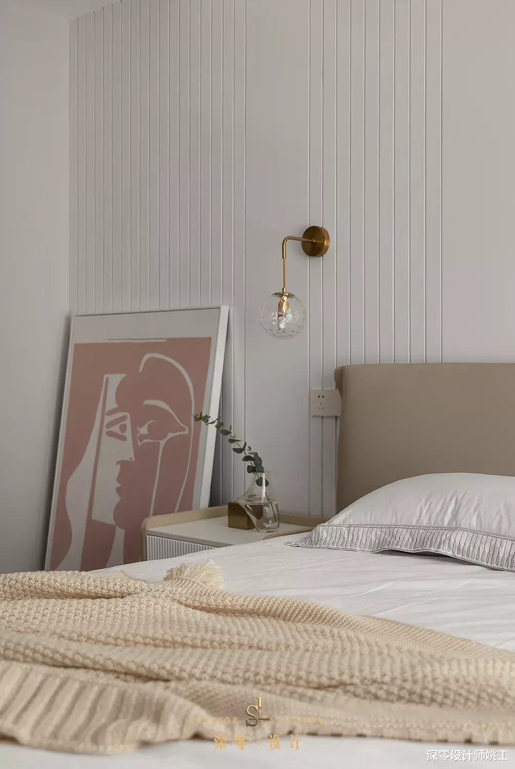 这是我见过最静谧的四居室,160㎡的蓝白灰,每一个空间都非常漂亮