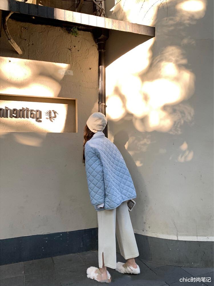 chic时尚笔记 棉服两件就够,一件菱格纹瘦出新高度,一件美式棒球服野出新圈子