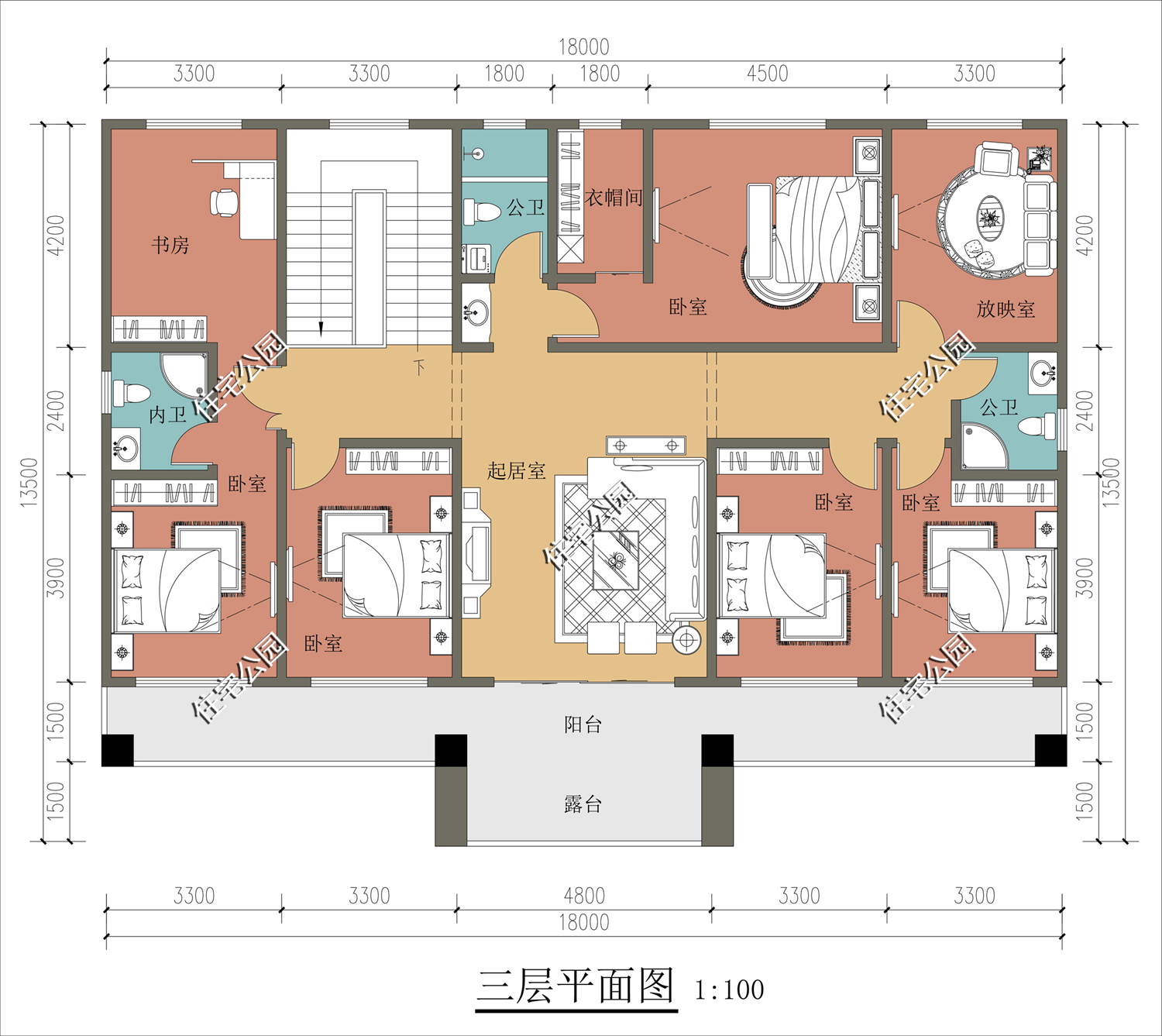 |2021年就盖这栋三层别墅吧，落地窗、大露台全都有，面子十足