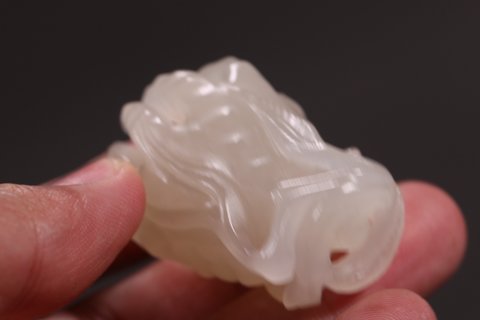 |回流 老和田玉佛手把件