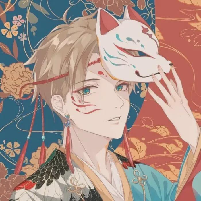 |动漫头像：太阳快要落山的时候，路灯都会接着亮起，继续温暖人心