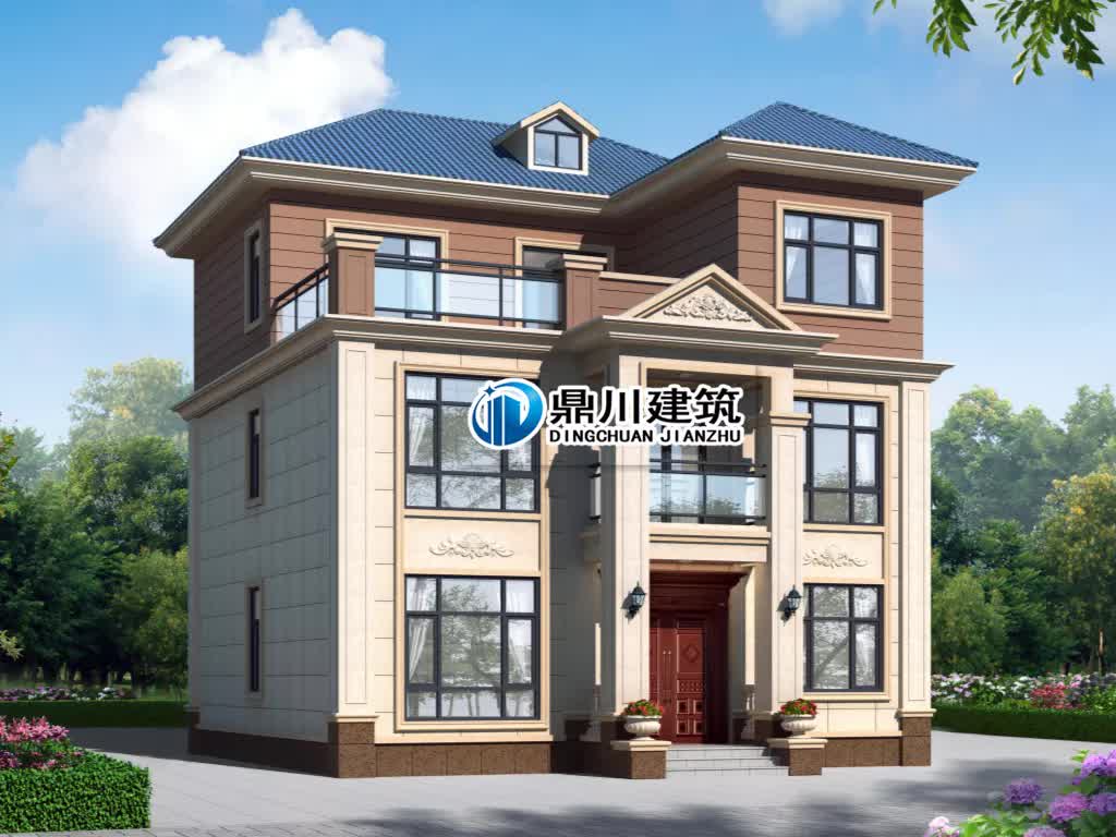 |10米×12米，三层新中式农村别墅，老家建非常受欢迎，居住更舒适