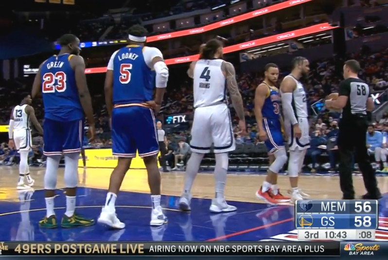 灰熊隊|懵了！鄧肯事件重演，灰熊大將替補席突吃技犯，攤手表示不可理解