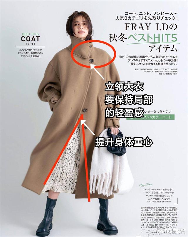 Mon巧搭时尚 今年穿大衣还得学日系博主，不露脚踝也不露脖子，照样时髦又精致