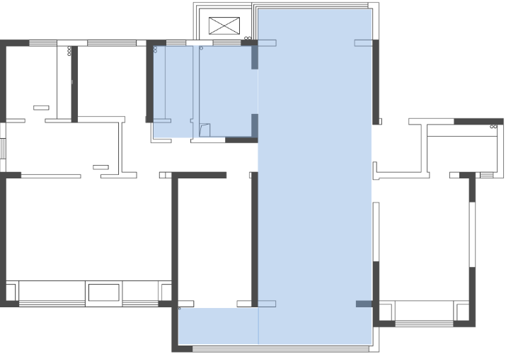 平层案例丨224㎡简约轻奢大宅设计，1个户型N种解决方案！