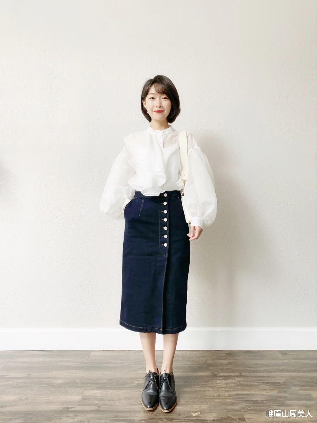 峨眉山周美人|有品位的女人穿“衬衫”，都懂这3个“诀窍”，怪不得这么高级