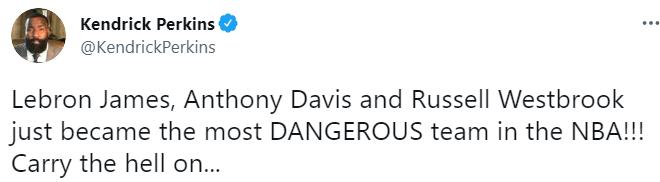 交易 口径不一致，湖人内部有人反对威少交易，帕金斯的总结一针见血