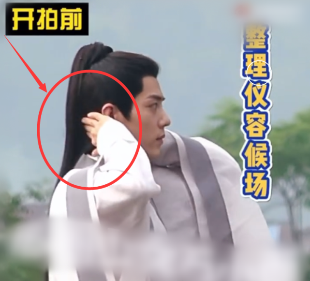 肖战|肖战《玉骨遥》曝高清路透，一秒入戏不NG，熟练撩发却显憨憨本质